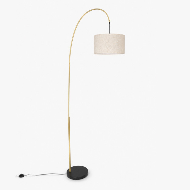 LAMPE SUR PIED ARC GOLD