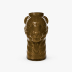 VASE OPAL LION OLIVE