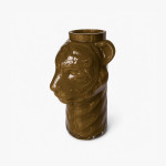 VASE OPAL LION OLIVE