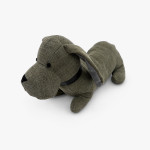 DOOR STOPPER FURRY DOG GREY
