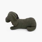 DOOR STOPPER FURRY DOG GREY