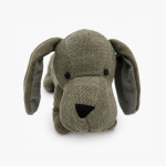 DOOR STOPPER FURRY DOG GREY