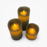3 BOUGIES ETERNELLES SMOOTH